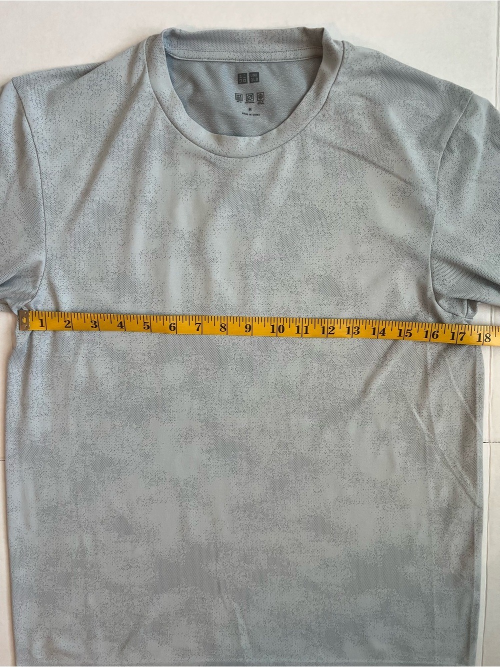 Uniqlo Men's DRY-EX T-shirt Patterned Activewear - Picture 5 of 5